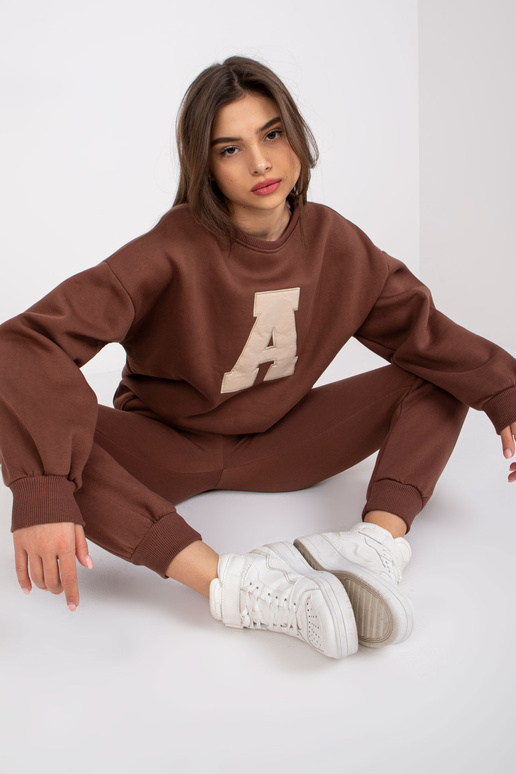 Tumši brūns Edvige Cotton Sweatsuit...