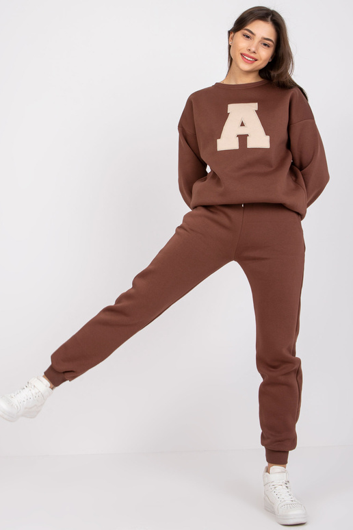 Tumši brūns Edvige Cotton Sweatsuit...