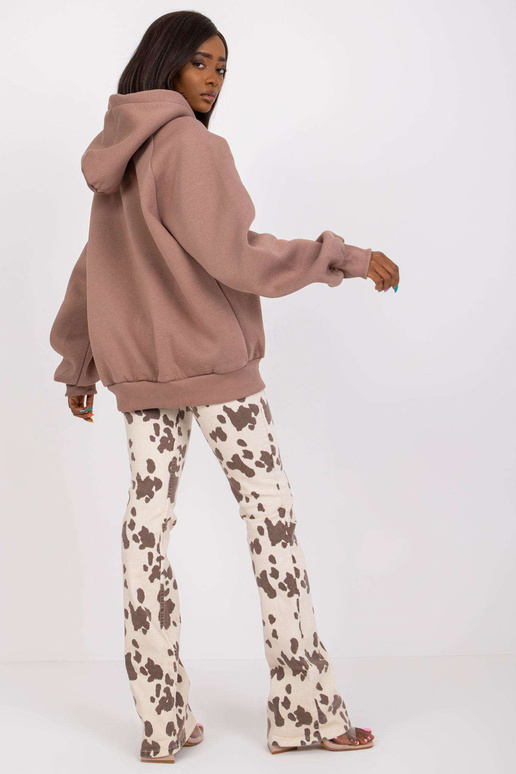 Brūns liela izmēra džemperis ar...