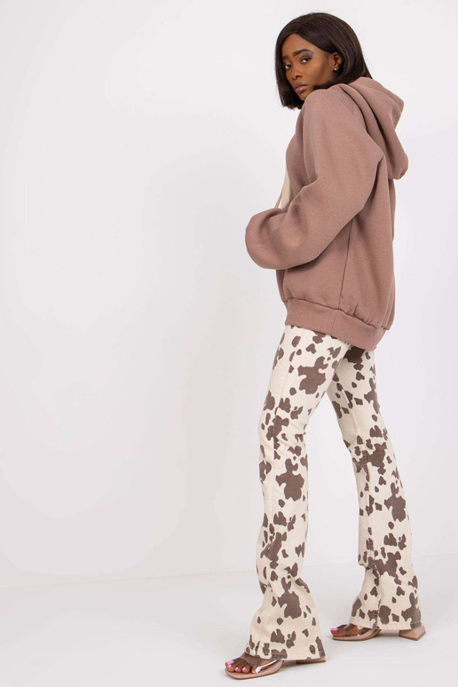 Brūns liela izmēra džemperis ar...