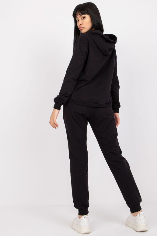 Mariami Black Cotton Sweatsuit komplekts