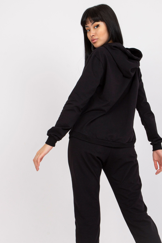 Mariami Black Cotton Sweatsuit komplekts