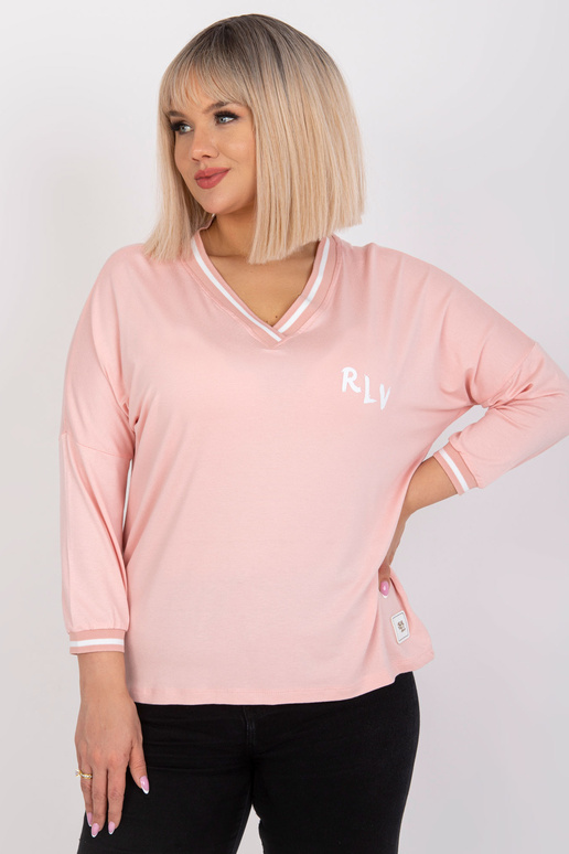 Gaiši rozā asimetriska blūze...