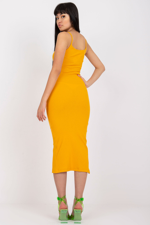 Koši oranža pieguloša kleita ar...