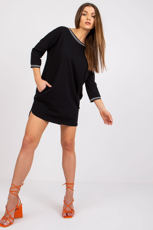 Nova RUE PARIS melna mini kleita