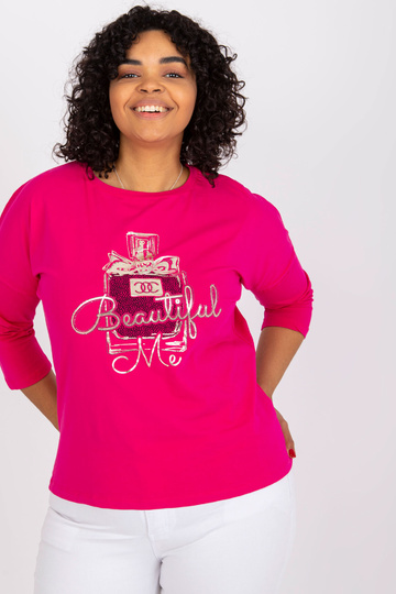 Liela izmēra fuksijas blūze...