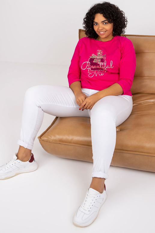 Liela izmēra fuksijas blūze ar Vickey... Liela izmēra fuksijas blūze ar Vickey...