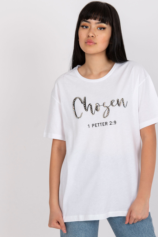 Balts sieviešu t-krekls ar uzrakstu... Balts sieviešu t-krekls ar uzrakstu...