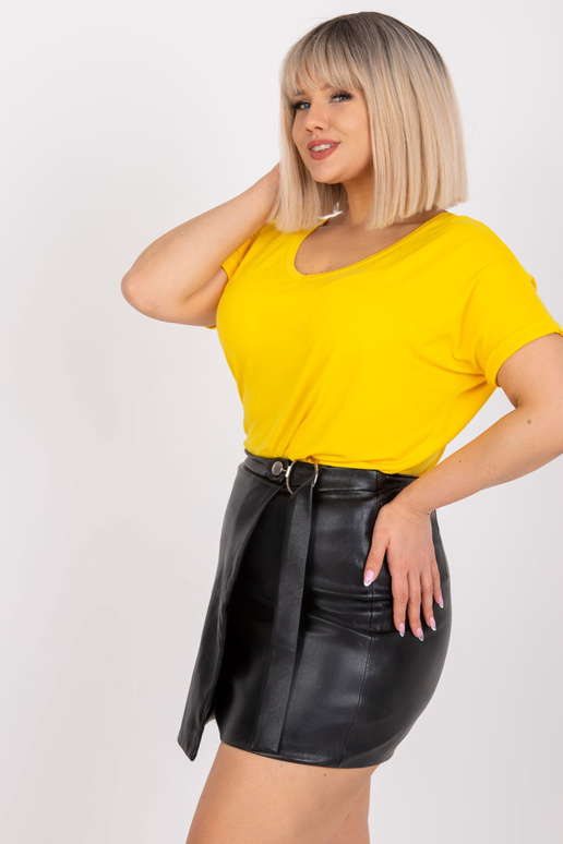 Dzeltena liela izmēra ikdienas blūze...