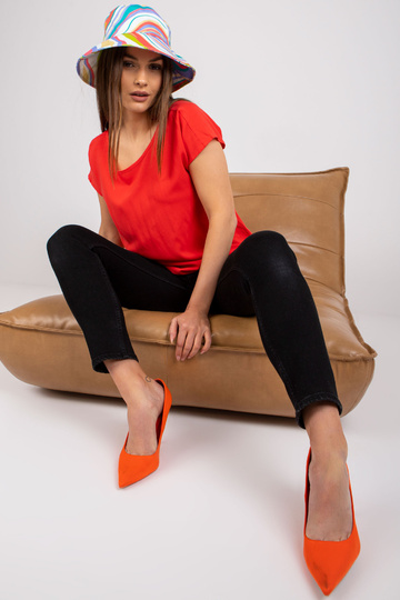 Sarkana ikdienas blūze ar... 2