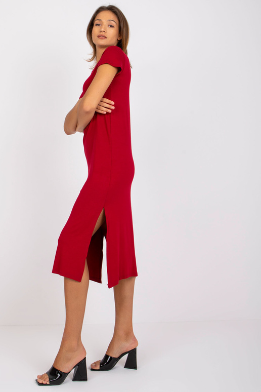 Bordo ikdienas midi kleita Liliane