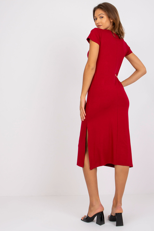 Bordo ikdienas midi kleita Liliane