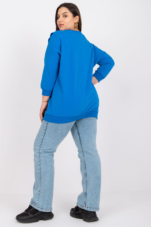 Tumši zila plus izmēra blūze ar... Tumši zila plus izmēra blūze ar...