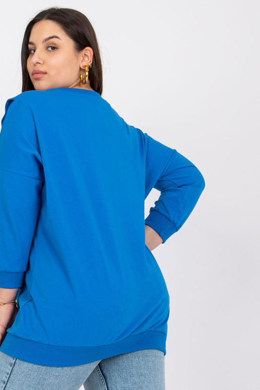 Tumši zila plus izmēra blūze ar... Tumši zila plus izmēra blūze ar...