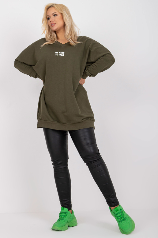 Haki krāsas sporta krekla tunika...