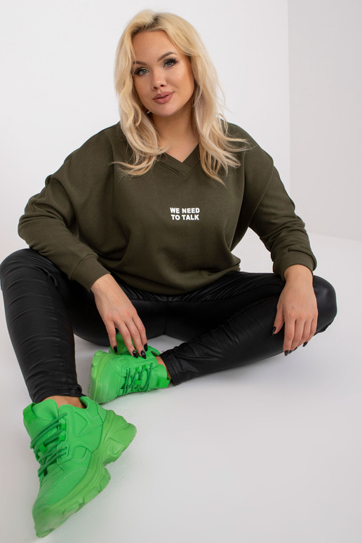 Haki krāsas sporta krekla tunika...