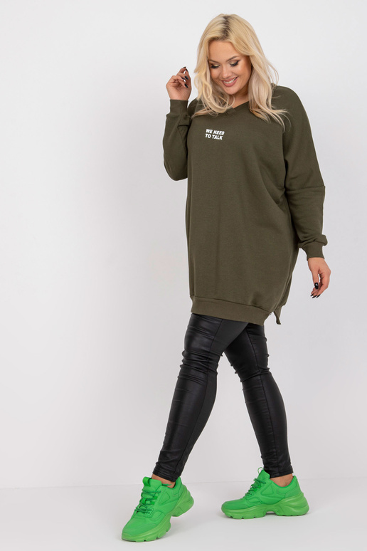 Haki krāsas sporta krekla tunika...