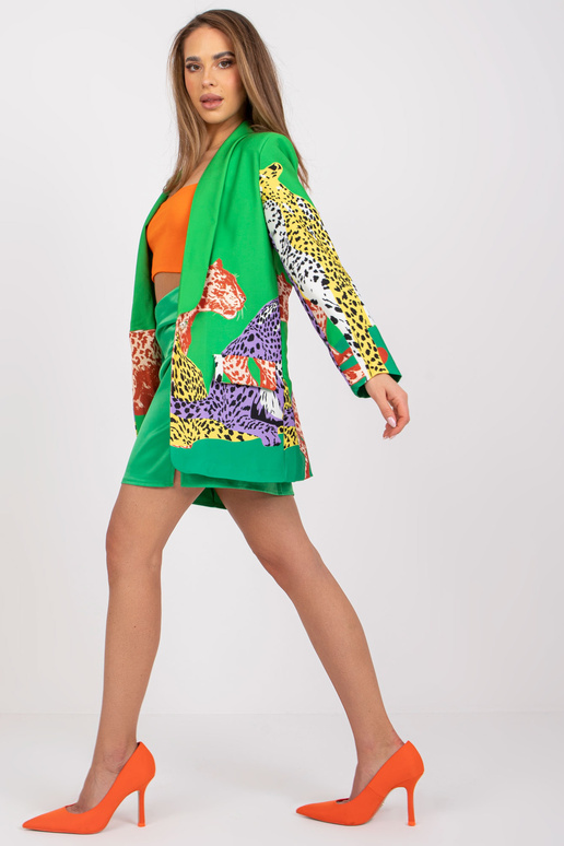 Zaļa sieviešu jaka ar Yvonne apdrukām Zaļa sieviešu jaka ar Yvonne apdrukām