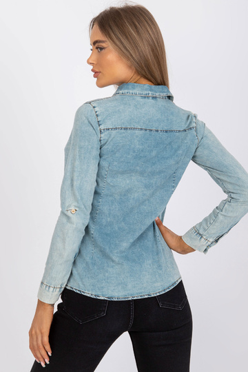 Gaiši zils džinsa krekls ar... 2