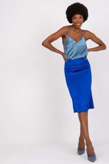 Tumši zili trapecveida midi...