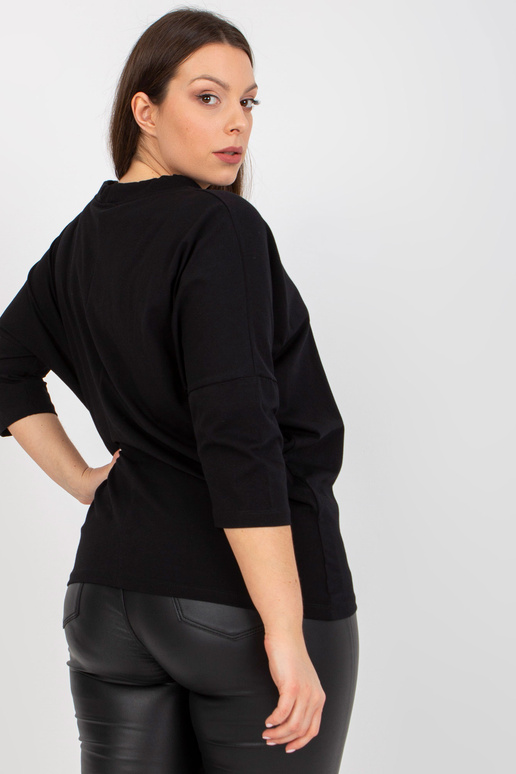 Melna ikdienas liela izmēra apdrukas...