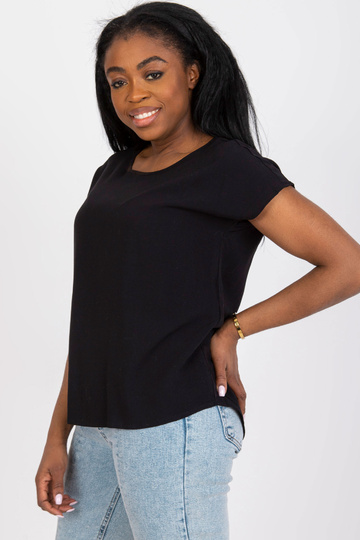 Melna ikdienas blūze no...