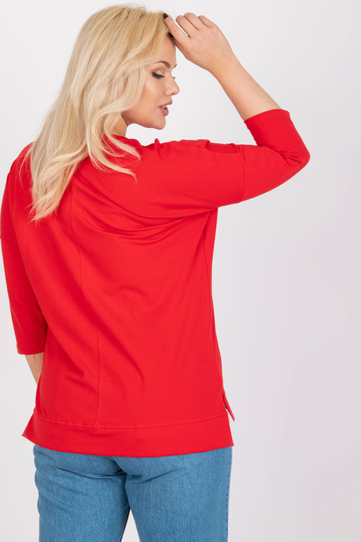 Sarkana kokvilnas lielizmēra apdrukas...