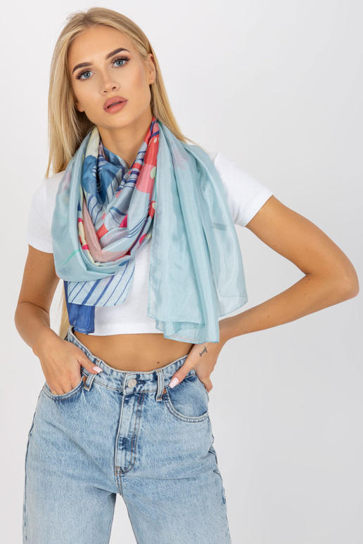 Zils plāns apvalks ar apdruku