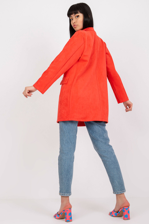 Koraļļu eleganta jaka ar eko zamšādu...