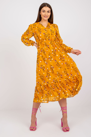 Tumši dzeltena midi kleita... 2