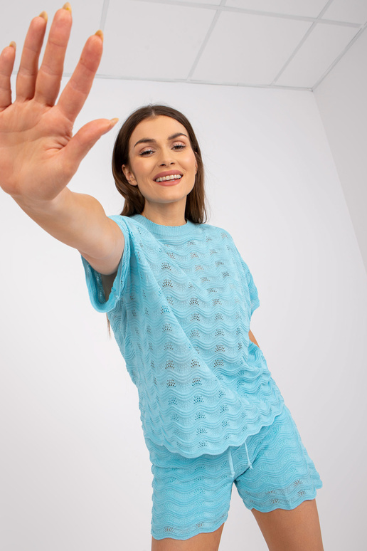 Zils vasaras komplekts ar īsām...