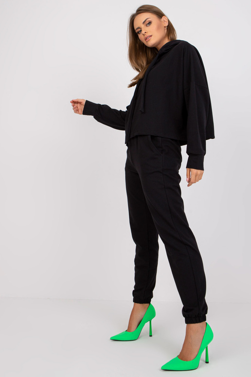 Black Cotton Basic divdaļīgs sporta...