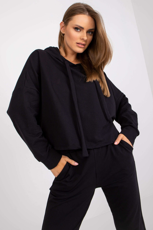 Black Cotton Basic divdaļīgs sporta...