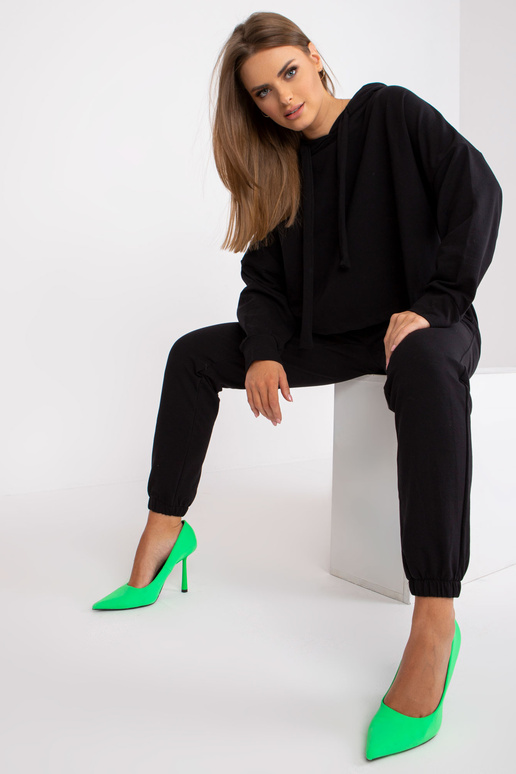 Black Cotton Basic divdaļīgs sporta...