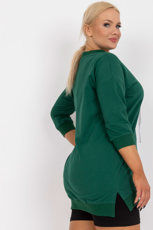 Tumši zaļa sporta krekla tunika liela...