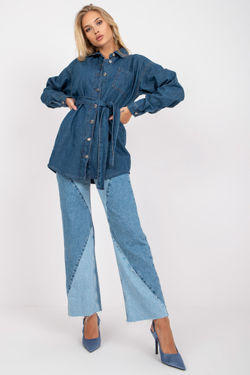 Zils sieviešu džinsa krekls...