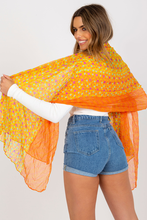 Dzelteni oranža raksta viskozes strope