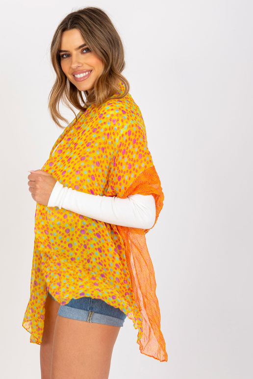 Dzelteni oranža raksta viskozes strope