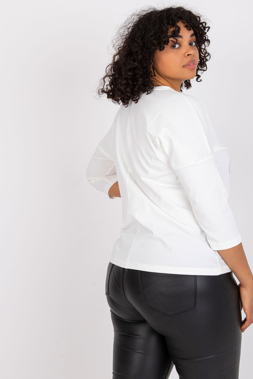 Ecru plus izmēra blūze ar Vickey...