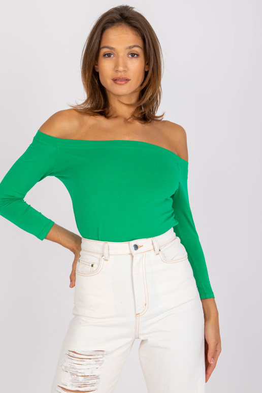 Zaļa kokvilnas spāņu blūze Blink