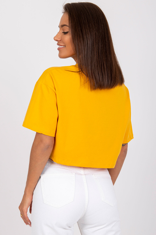 Gaiši oranžs īss t-krekls Viola