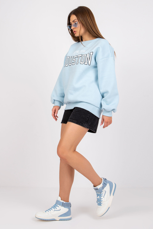 Gaiši zils džemperis ar Losandželosas...