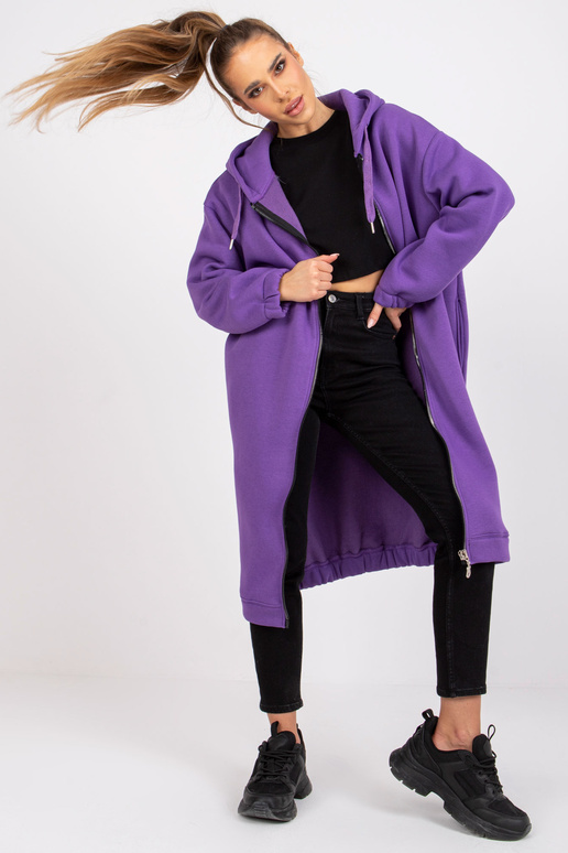 Tumši violets garais sporta krekls...