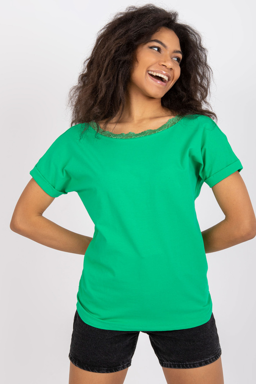 Zaļa blūze ar kaklu mugurā Salma RUE... Zaļa blūze ar kaklu mugurā Salma RUE...