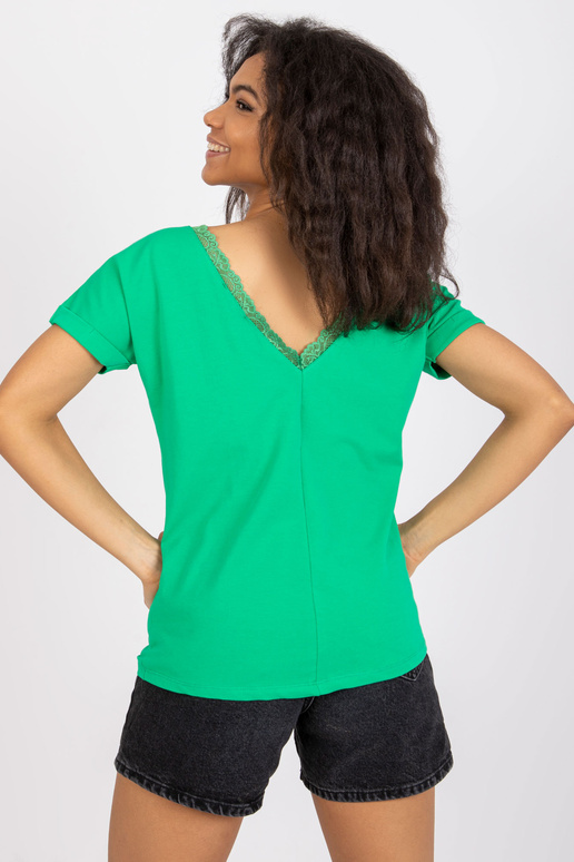 Zaļa blūze ar kaklu mugurā Salma RUE... Zaļa blūze ar kaklu mugurā Salma RUE...