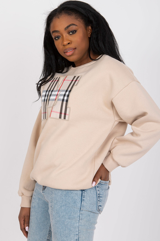 Bēšs džemperis bez kapuces ar Elise...