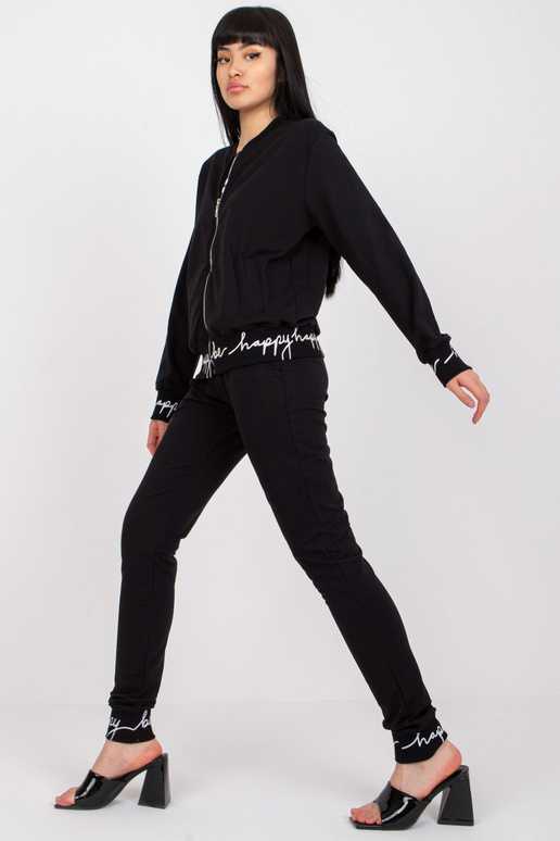 Melns ikdienas komplekts ar biksēm