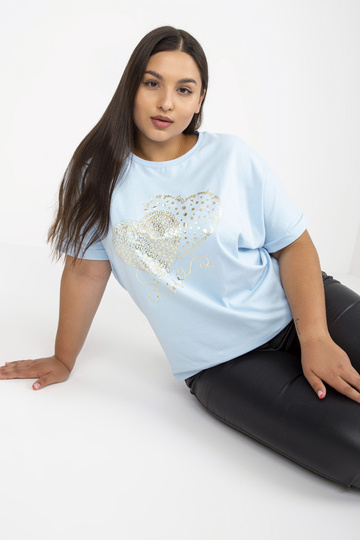 Gaiši zils liela izmēra...