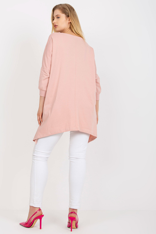 Netīri rozā plus izmēra gara blūze ar...