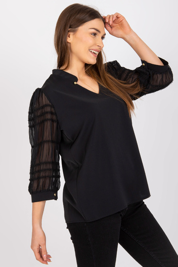 Melna brīva svinīga blūze... 2